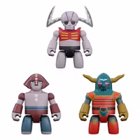 Mazinger Z Brickroid Action Figure Mechanical Beasts Set 1 5 cm