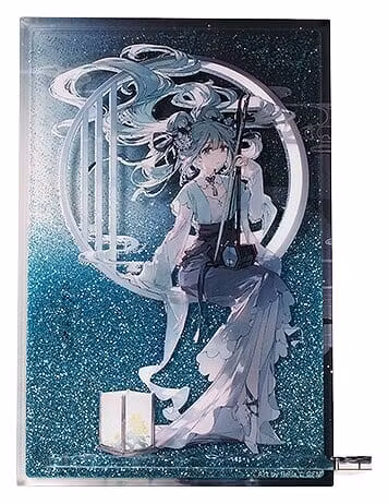 Character Vocal Series 01: Hatsune Miku Glitter Acrylic Block Hatsune Miku Han Gong Qiu Yue Ver. 15 cm   