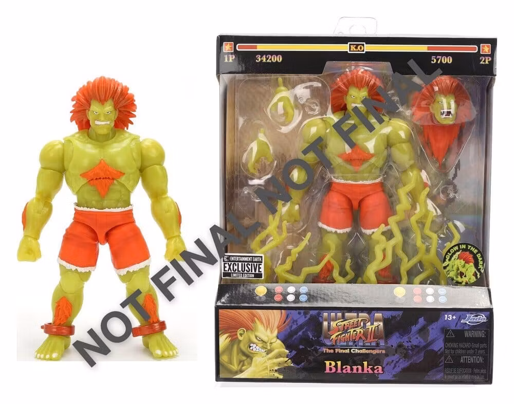 Street Fighter Action Figure II Blanka GID 19 cm