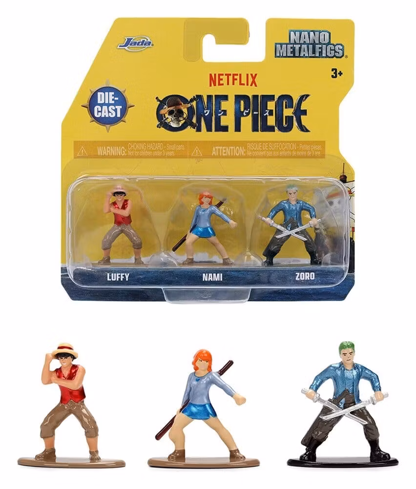 One Piece Nano Metalfigs Mini Figures 3-Pack