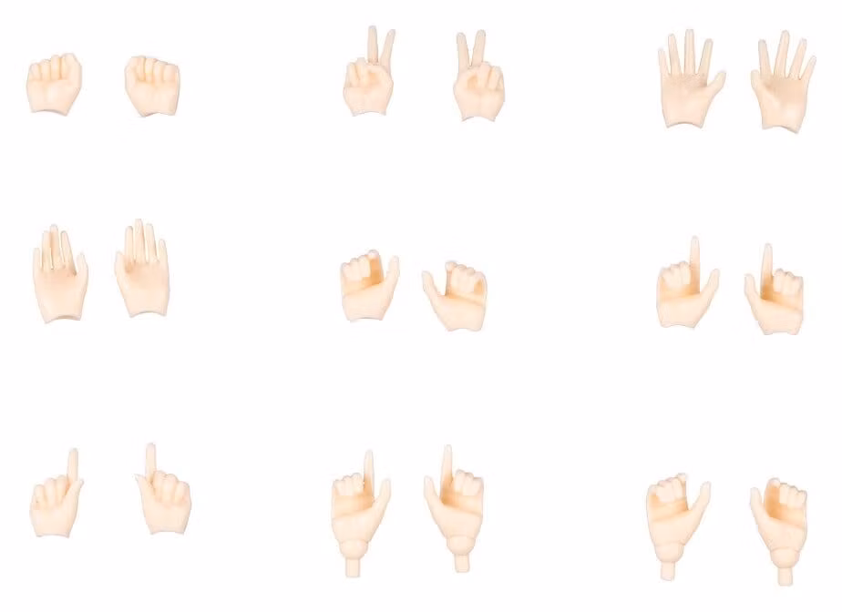 Megami Device M.S.G 09 Accessory Set 1/1 Hand Set Skin Color A