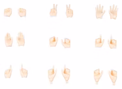 Megami Device M.S.G 09 Accessory Set 1/1 Hand Set Skin Color A