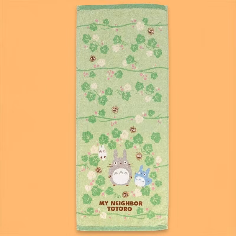 My Neighbor Totoro Natsu Towel Totoro Green Leaf 34 x 80 cm