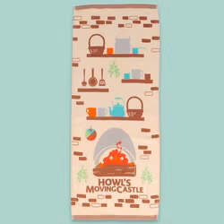 Howl’s Moving Castle Natsu Towel Cook with Calcifer 34 x 80 cm