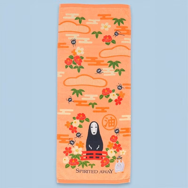 Spirited Away Natsu Towel No Face & Flowers 34 x 80 cm