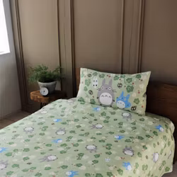 My Neighbor Totoro Natsu Duvet Set Totoro Green Leaf