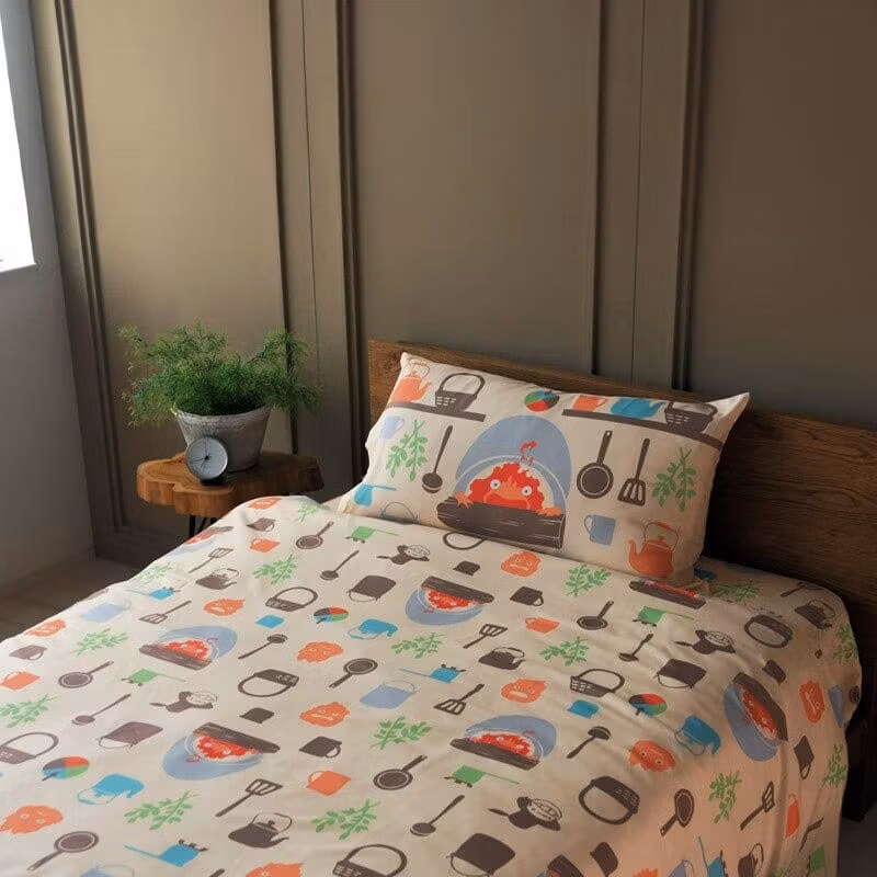 Howl’s Moving Castle Natsu Duvet Set Cook with Calcifer