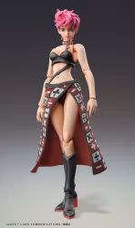 JoJo's Bizarre Adventure Part 5 Super Action Action Figure Chozokado Trish Una Black Ver. 15 cm