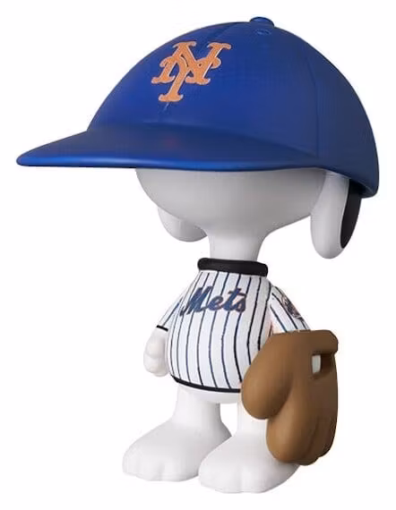 MLB × Peanuts UDF PVC Figure New York Mets Snoopy 7 cm