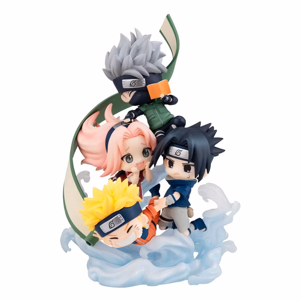 Naruto Shippuden FigUnity PVC Mini Statue Gather here, Team 7 13 cm (with gift)       