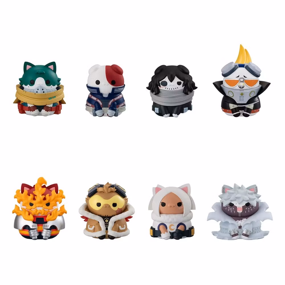 My Hero Academia Mega Cat Project Mini Figures Heroaca Cats No.01 3 cm Blind Box Assortment (8) (Repeat)