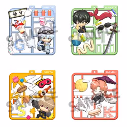 Gintama Plat Collection Keychain Assortment (4)