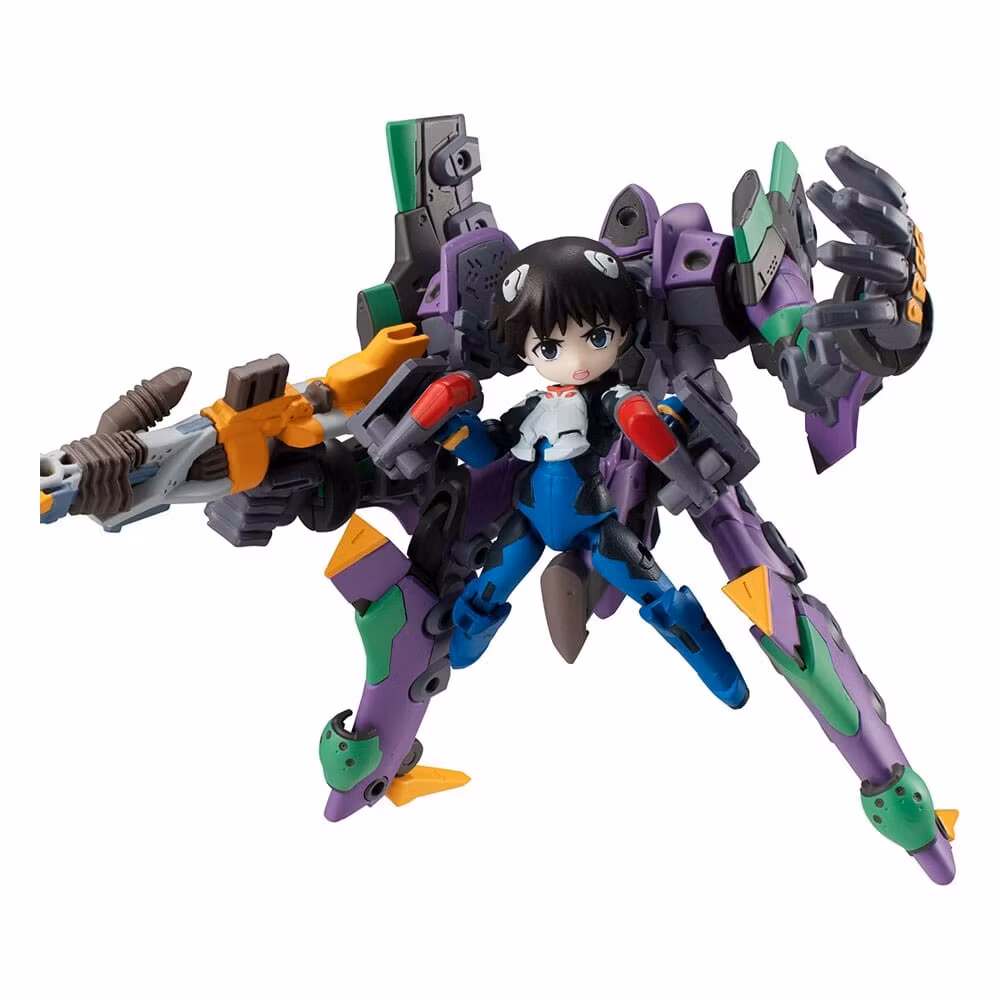 Evangelion Desktop Army Figure Shinji Ikari & Evangelion No. 1 New Theatrical Edition 15 cm 