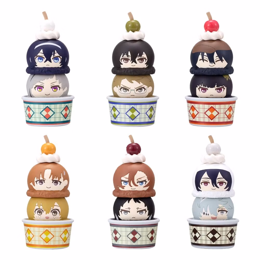 Bungo Stray Dogs Tsumichen Stack up & Change Trading Figure 6-Pack 8 cm (with gift)