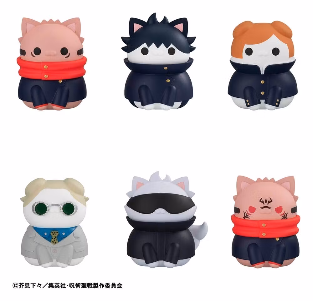 Jujutsu Kaisen Mega Cat Project Mini Figures Jujutsu Cats Shibuya Incident Ver. 3 cm Blind Box Assortment (8) (Repeat)