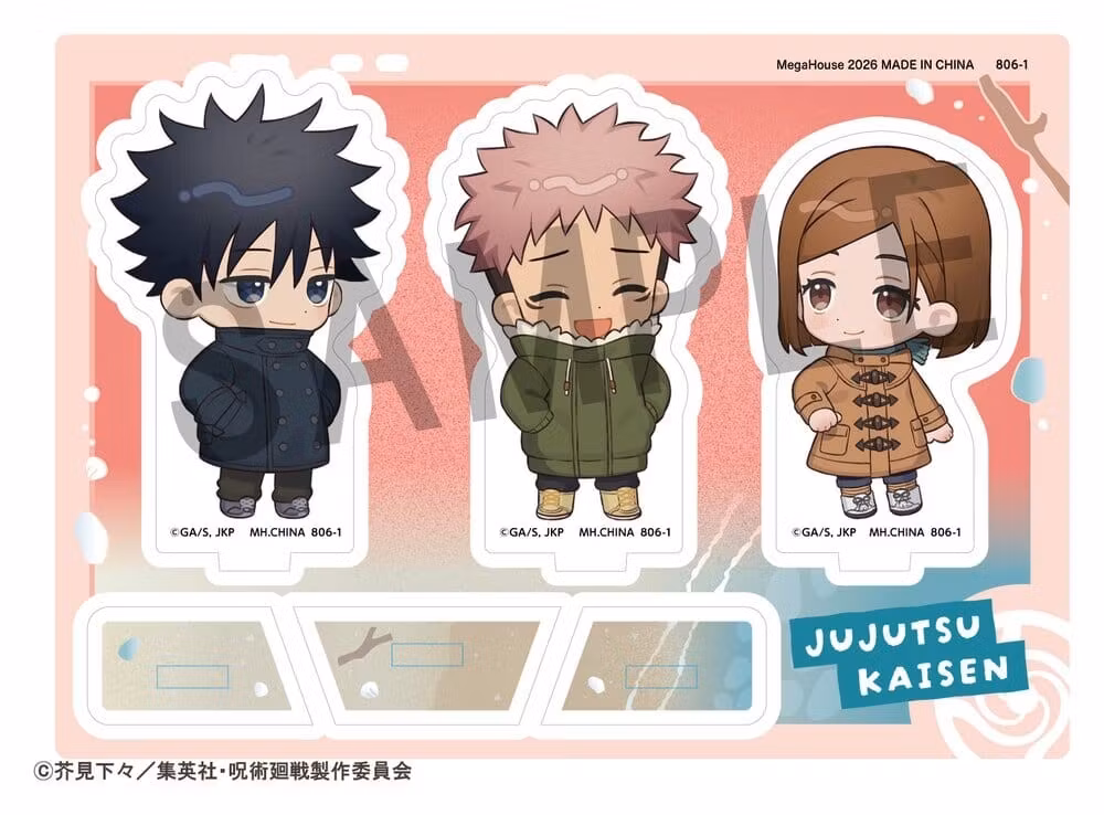 Jujutsu Kaisen Buddycolle Acrylic Stand 5th Anniversary C Megumi Fushiguro, Yuji Itadori & Nobara Kugisaki 10 cm