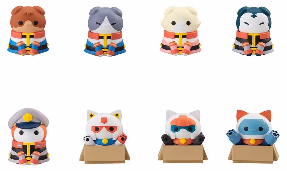 Gundam Mega Cat Project Mini Figures Nyandam We are the Earth Federation Forces! Blind Box Assortment (8) (Repeat)
