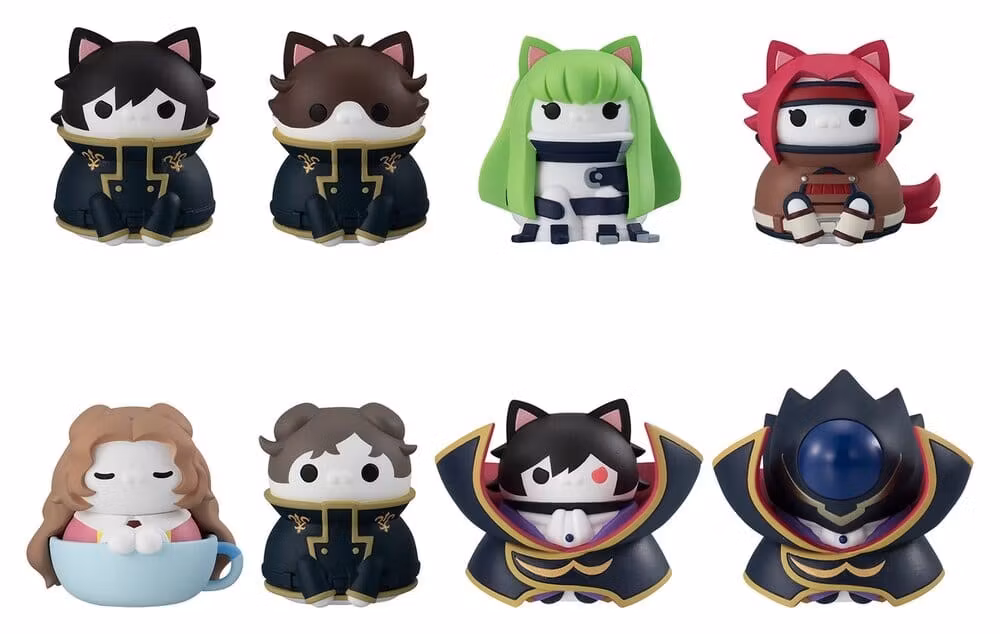 Code Geass: Lelouch of the Rebellion Mega Cat Project Mini Figures Code Genyass 3 cm Blind Box Assortment (8)