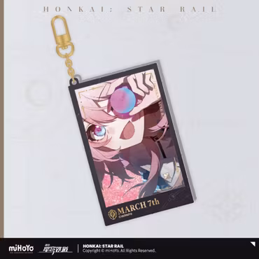 Honkai: Star Rail Countdown Departure Series Acrylic Keychain March 7th Glitter 9 cm