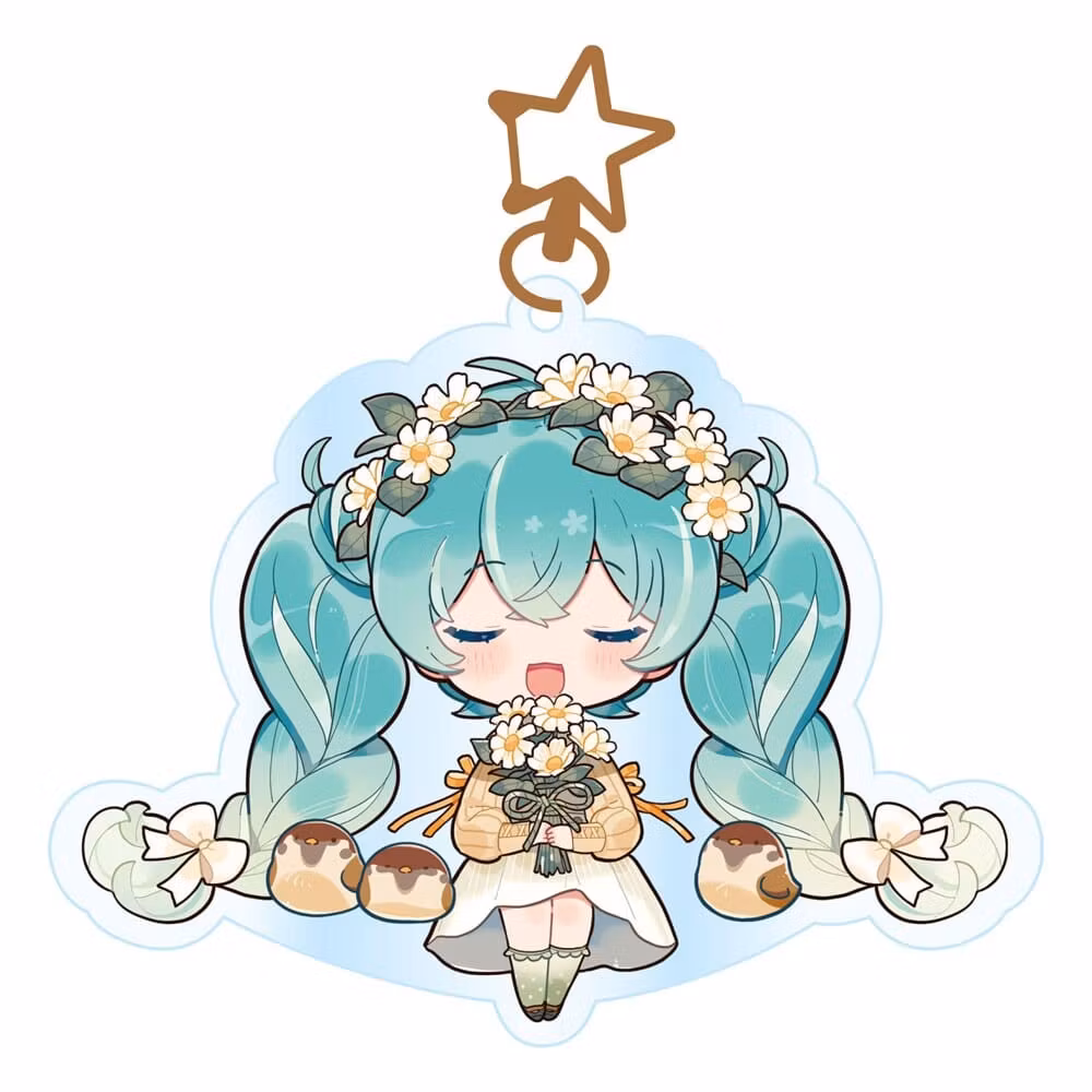 Hatsune Miku Acrylic Keychain Kawaii Autumn Time 