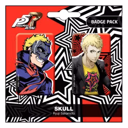 Persona 5 Royal Pin Badges 2-Pack Skull / Ryui Sakamoto