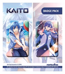 Vocaloid Button 2-Pack Kaito (Art by kuuma)