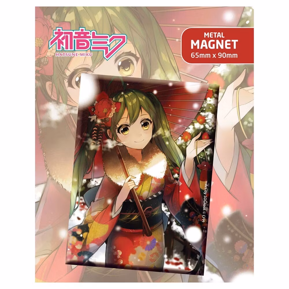 Hatsune Miku Fridge Magnet Hatsune Miku At Winter 