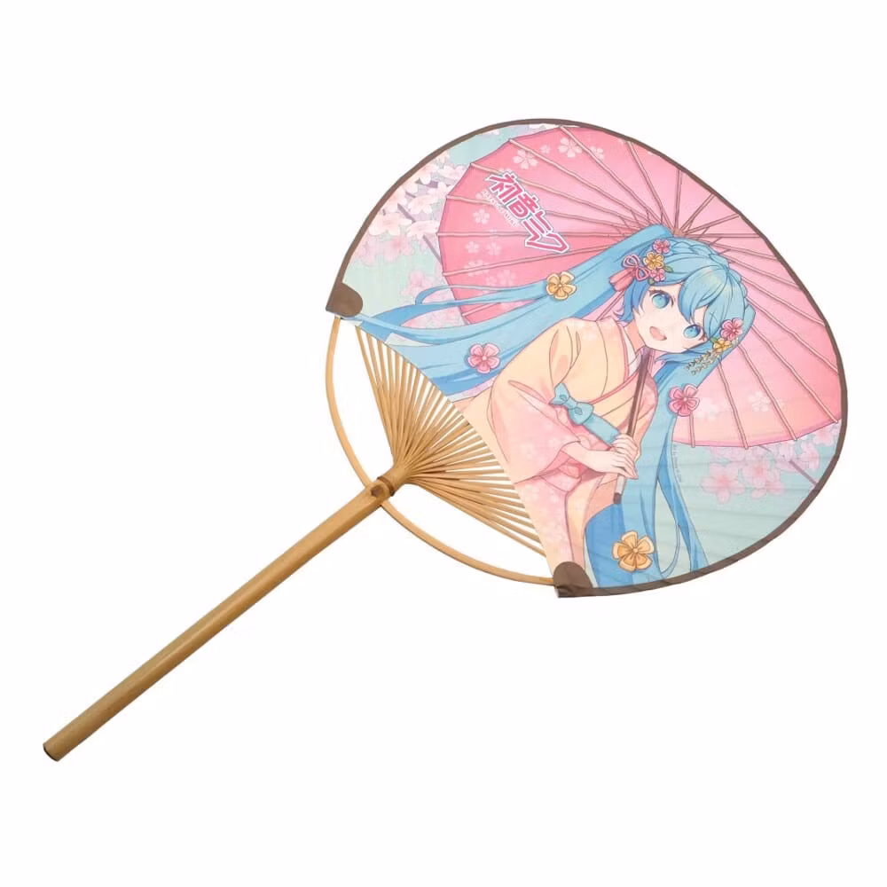 Hatsune Miku Non-Folding Uchiwa Fan Miku Kimono 