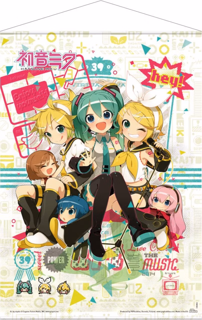 Vocaloid Wallscroll Hey! Piapro Characters 50 x 70 cm