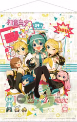 Vocaloid Wallscroll Hey! Piapro Characters 50 x 70 cm