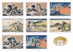 Katsushika Hokusai x Hatsune Miku Acrylic Figure 5 cm Blind Box Assortment (8)