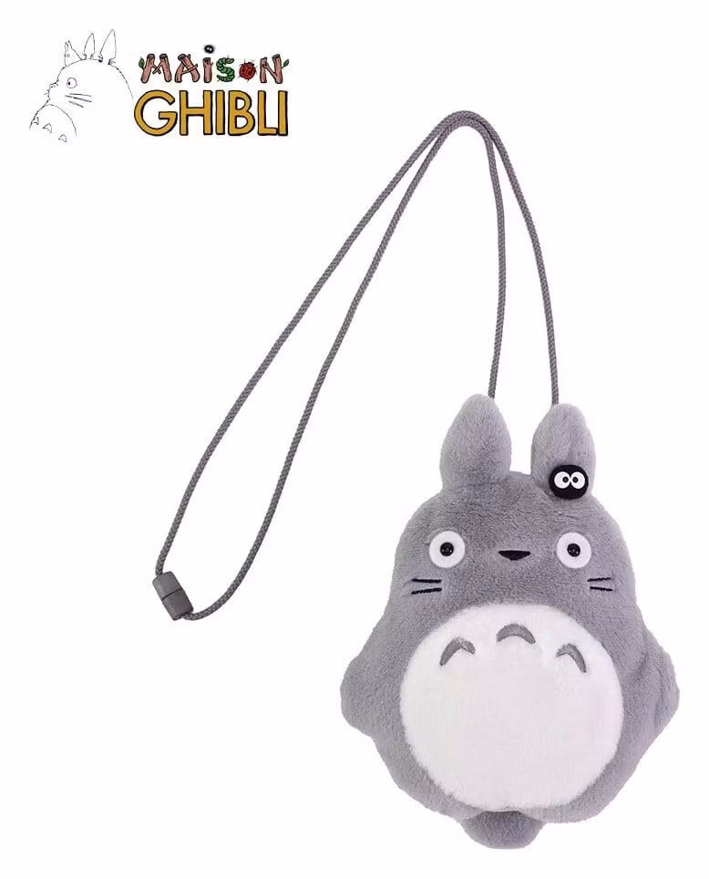 My Neighbor Totoro Plush Pouch with strings Big Totoro 20 x 15 cm