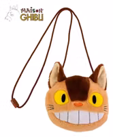 My Neighbor Totoro Plush Pouch with strings Catbus 15 x 14 cm
