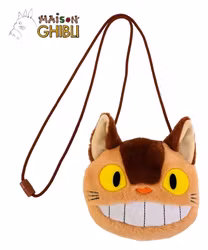 My Neighbor Totoro Plush Pouch with strings Catbus 15 x 14 cm