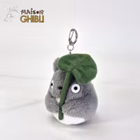 My Neighbor Totoro Nakayoshi Keychain Big Totoro with leaf