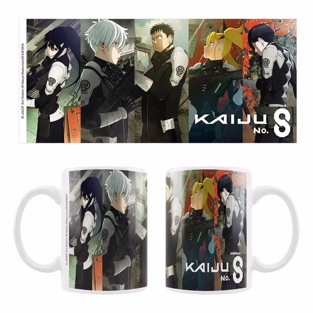 Kaiju No. 8 Ceramic Mug Mina, Reno, Kafka, Kikoru, Hoshina