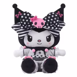Sanrio Pink Black Party Series Plush Figure Kuromi XL 35 cm