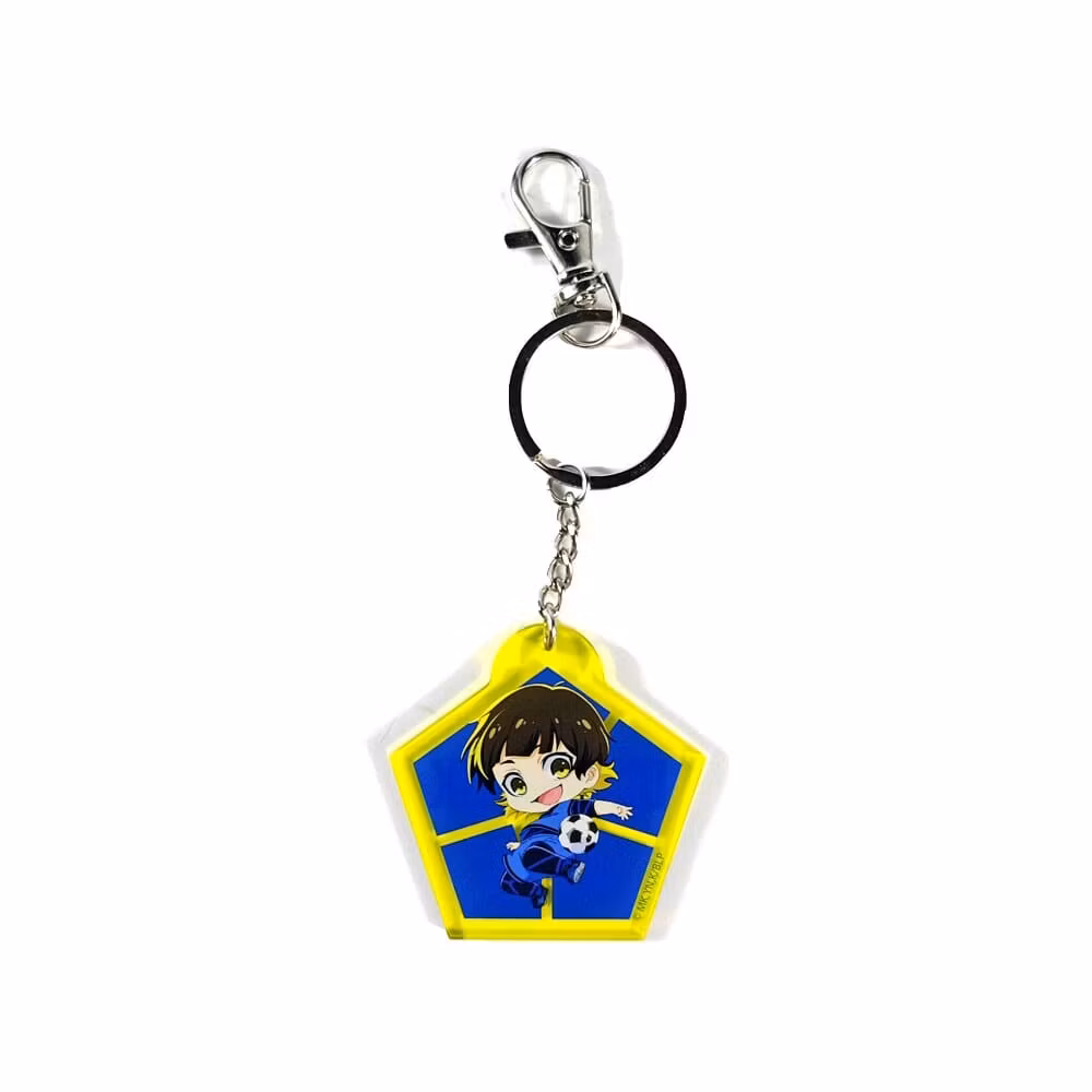 Blue Lock Acrylic Keychain Meguru Rachira Chibi Style 5 cm   
