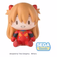 Evangelion: New Theatrical Edition Fuwa Petit Chibi Figure Asuka Plug Suit 8 cm