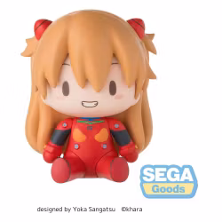 Evangelion: New Theatrical Edition Fuwa Petit Chibi Figure Asuka Plug Suit 8 cm