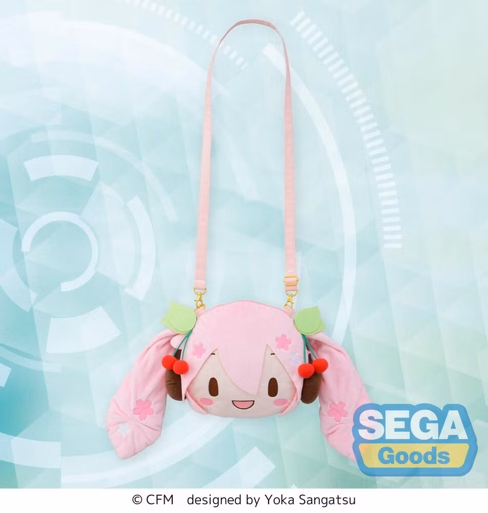 Character Vocal Series 01: Hatsune Miku fuwa petit Shoulder Bag Sakura Miku Face (M)