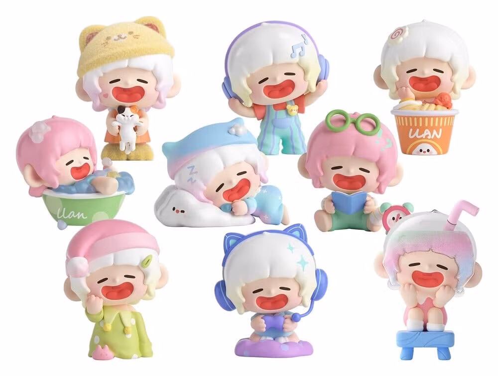 Original Character Trading Figures Blind Box 8-Pack Lazy Home Diary 9 cm