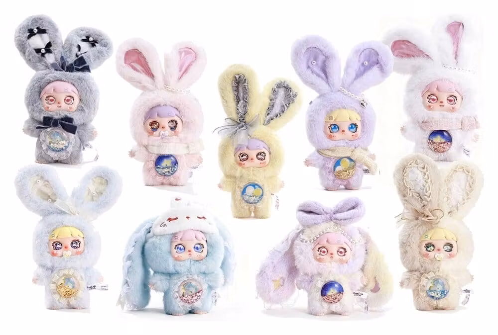 Original Character Mini Figures 6-Pack Meya & Mocici Candy Heart Rabbit Blind Box 