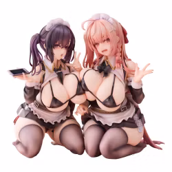 Original Character PVC Statues 1/5 2-Set Koho Miya & Otsuhane Fuwari illustration by Ninoude 18 cm
