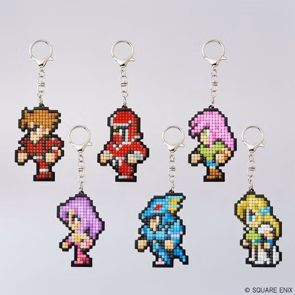 Final Fantasy Pixel Remaster DIY Pixel Art Keychain Collection Vol.2 Blind Box Display (6)
