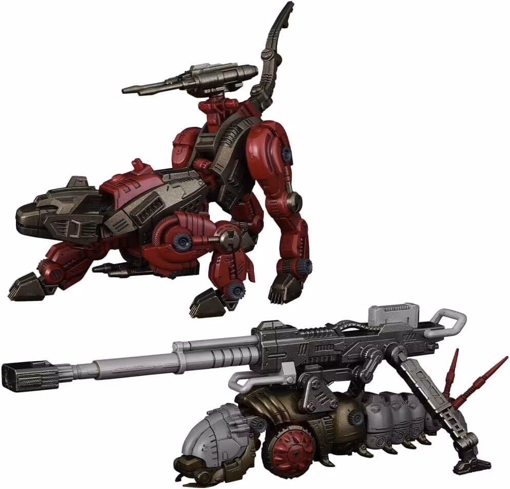 Zoids Plastic Model Kits 2-Pack 1/100 RMZ-010 Canoly Molga & Hell Cat Base Guards Sets 20 cm            
