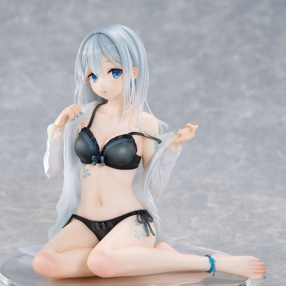 Original Character PVC Statue 1/7 Silver-Haired Girl Sky Blue Morning Special Outfit Ver. by Fuumi Illustration 16 cm