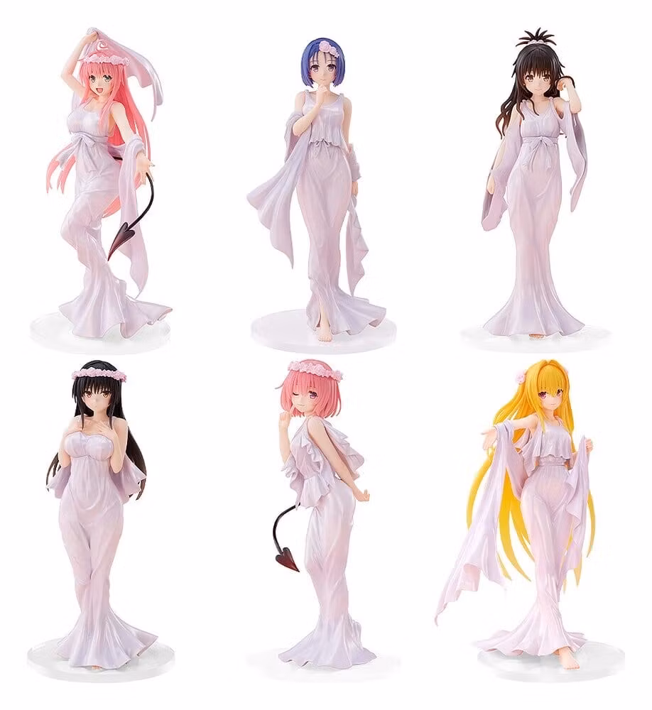To Love-Ru Darkness Figures CHILLfigg Set 15th: Goddess Dress Ver. 16 cm Collection Blind Box (6) 