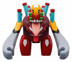 PREORDER - Rebuild of Evangelion Brickroid Mini Figure Evangelion Unit 02 Beast Form 2nd Phase (Type 1) 4 cm