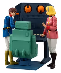 PREORDER - Mobile Suit Gundam G.M.G. Collection EX Diorama White Base Bridge Radio Operator Desk Set 10 cm (with gift)
